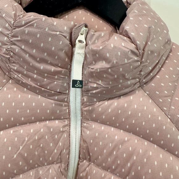 Prana Lyra Light Pink Quilted Puffer Jacket size L $159 - Picture 4 of 5